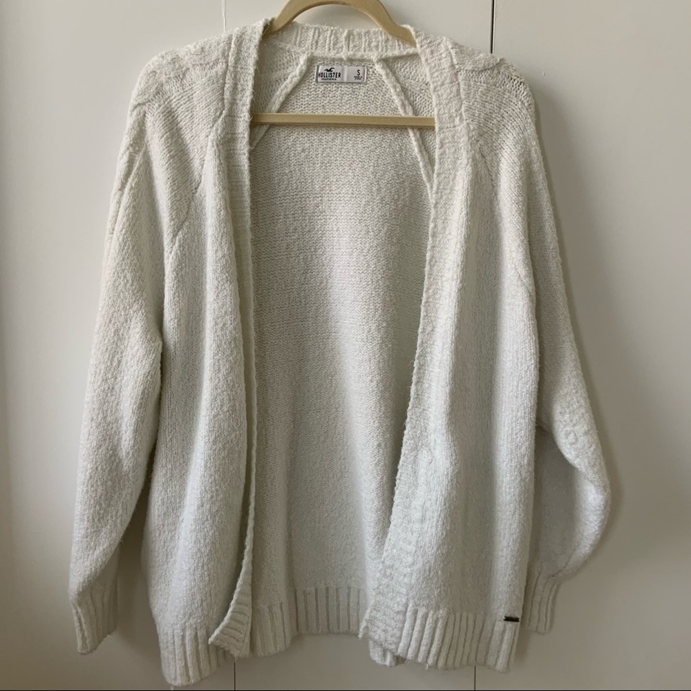 NWOT hollister longline cable knit cardigan
